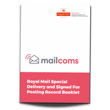 Royal Mail’s Special Delivery & Signed For Posting Record Booklet