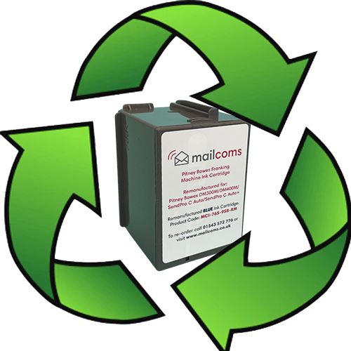 Pitney Bowes DM300M & DM400M Blue Ink Refill & Reset Service