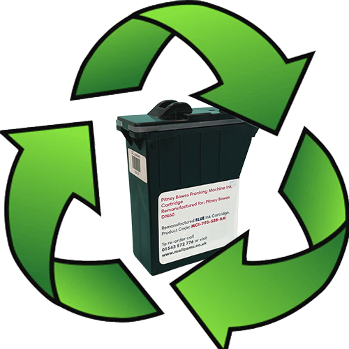 Pitney Bowes DM60 & K722 Blue Ink Refill & Reset Service