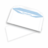 1000 White DL+ Gummed Non Windowed Envelopes (114mm x 235mm)