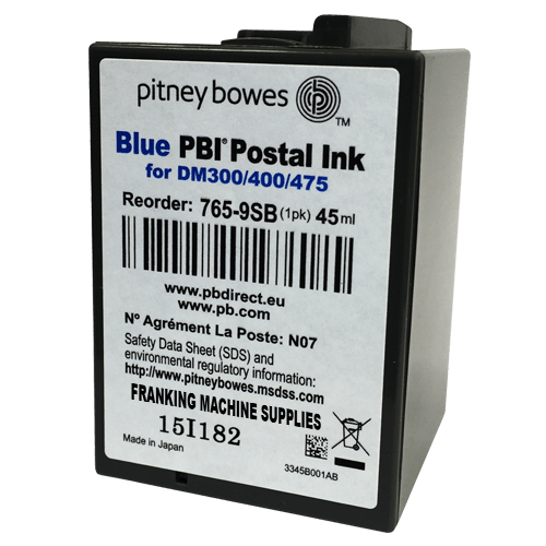 Pitney Bowes DM300M Ink Cartridge & DM400M Ink Cartridge - Genuine Original Blue Ink Cartridge